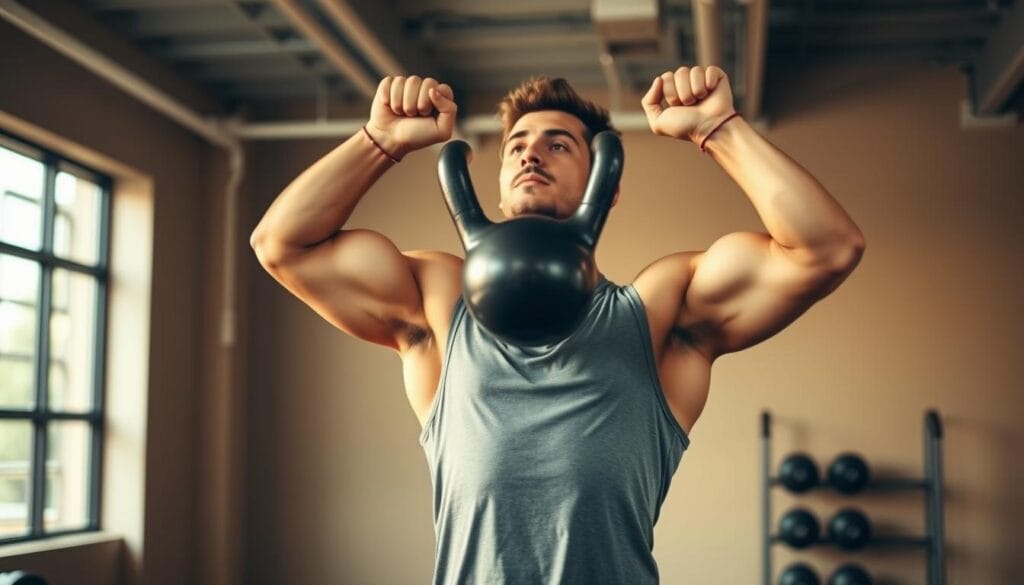 chest press kettlebell